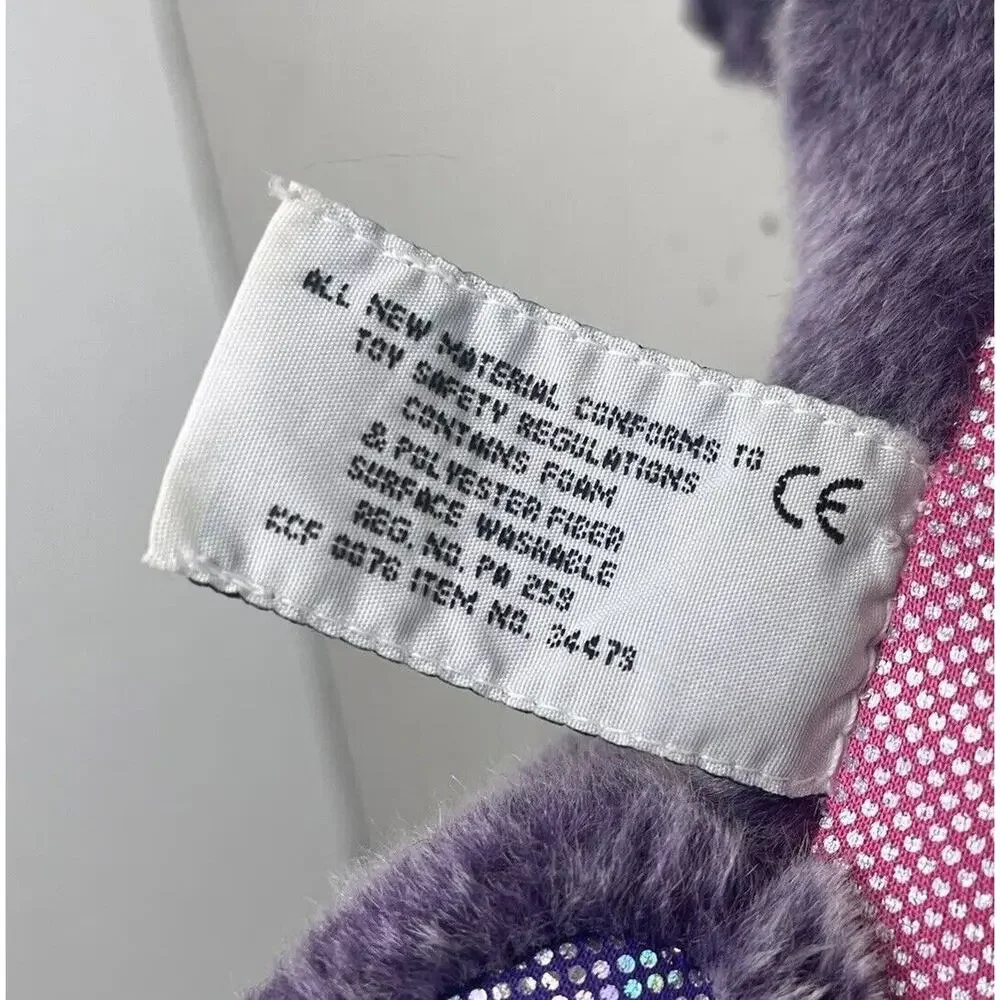 Russ Berrie Purple Pink Dragon Plush Stuffed Animal 7